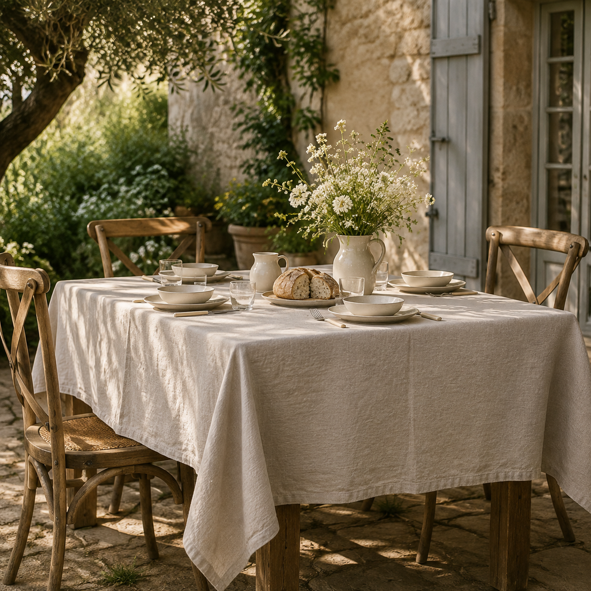 Washed Linen Tablecloth
