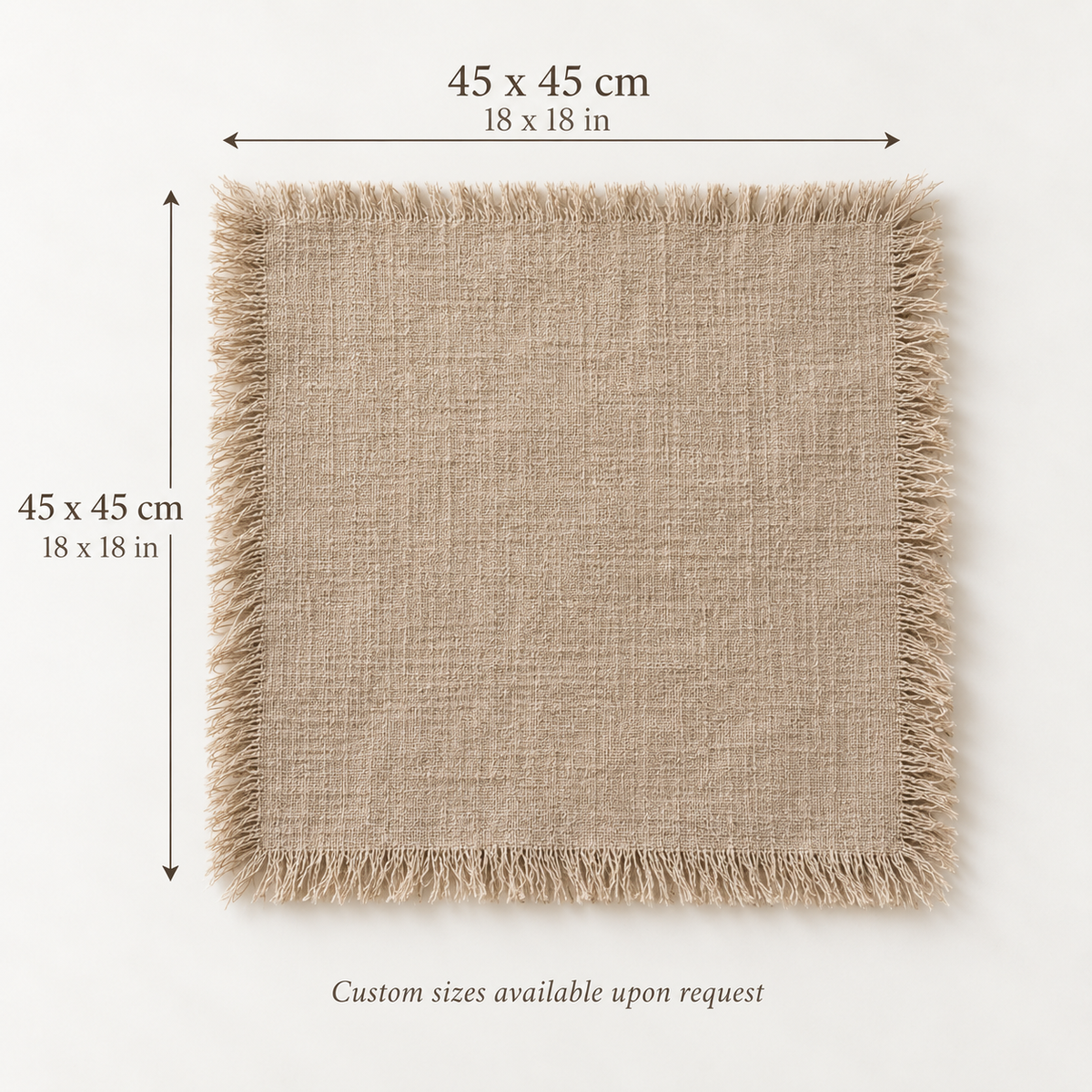 Fringed Linen Napkins