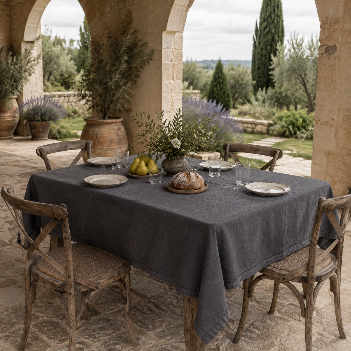 Washed Linen Tablecloth