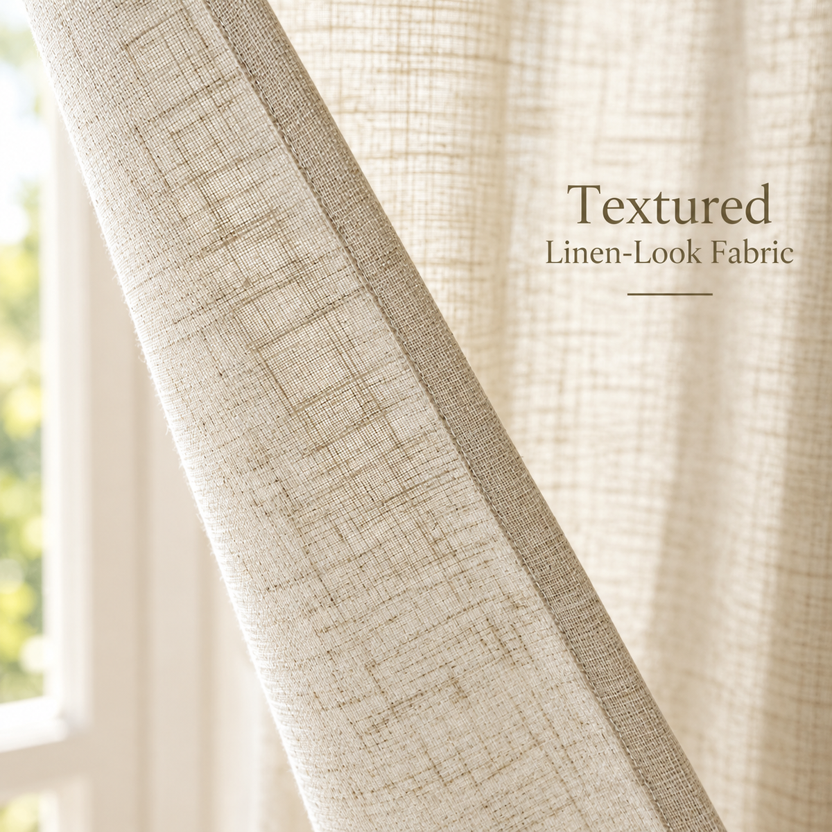 Linen Look Cafe Curtain