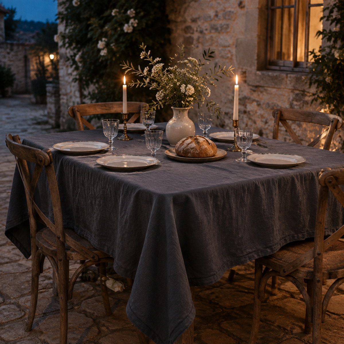 Washed Linen Tablecloth
