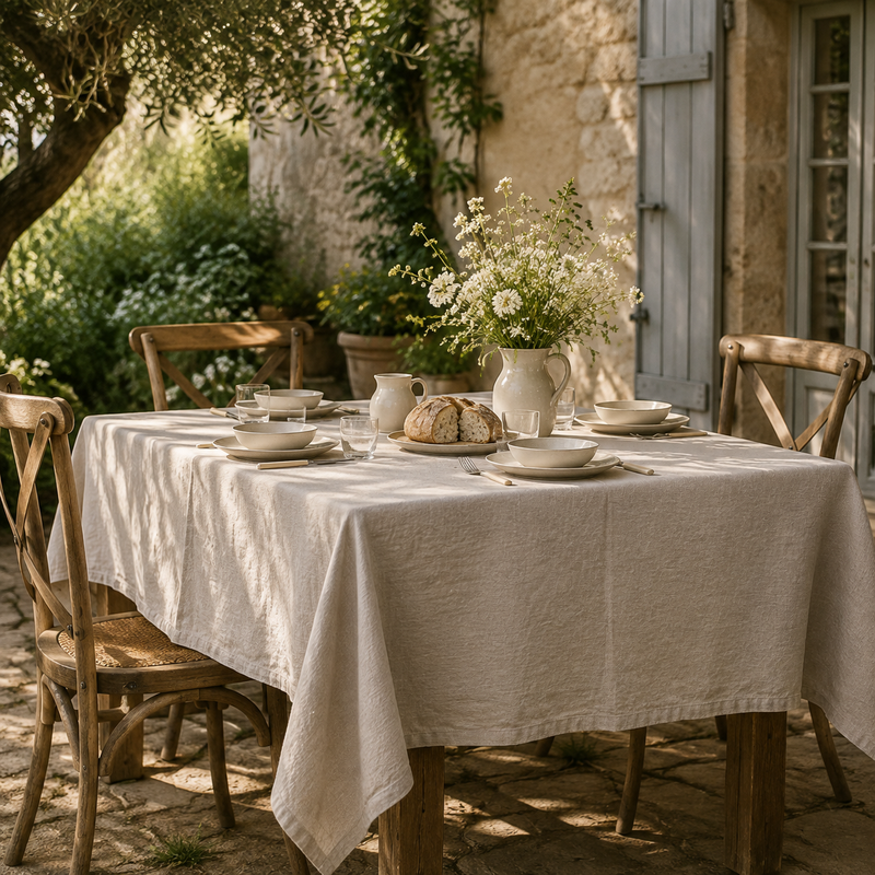 Washed Linen Tablecloth