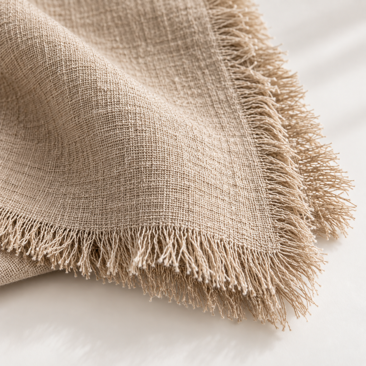 Fringed Linen Napkins