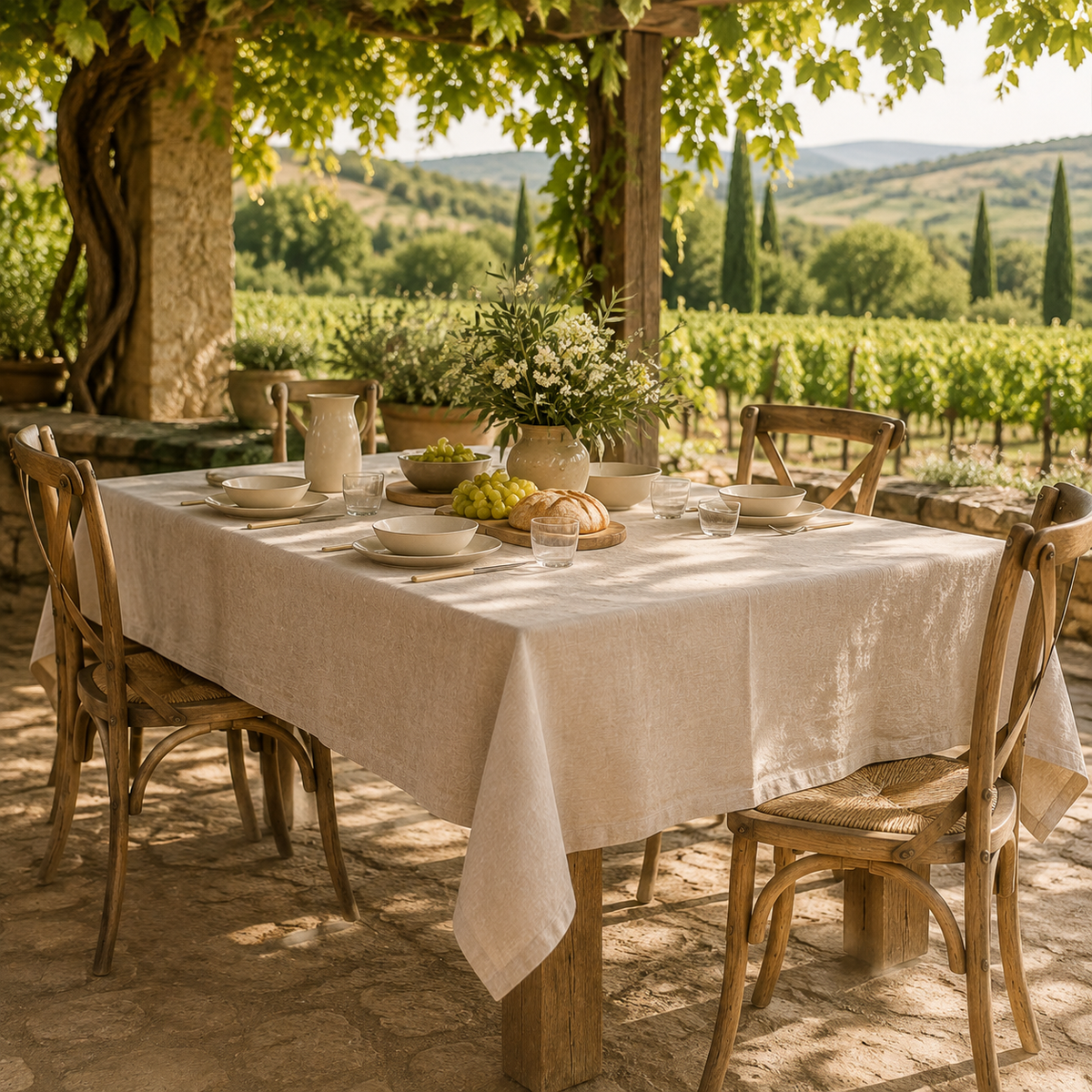 Washed Linen Tablecloth
